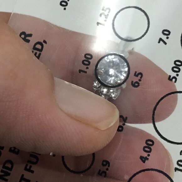 Cubic Zirconia Simple Setting Fashion Ring (H15) - Picture 6 of 6